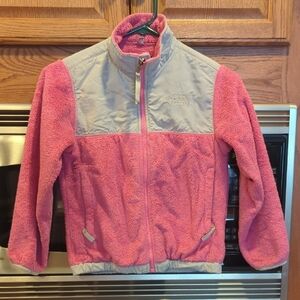 The North Face Pink and Grey Jacket Size S Size 8/9